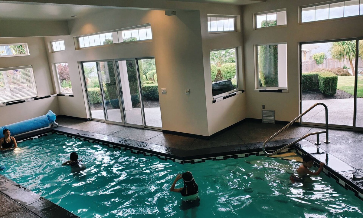 Federal Way House | Relaxing in an Entire 5,400sf Beach View Home With Indoor Heated Swimming Pool.